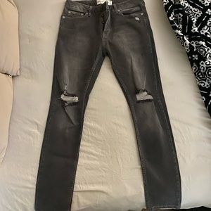 Topman Black washed Jeans